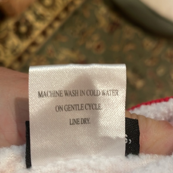 Red fleece large dog sweatshirt - Picture 6 of 6